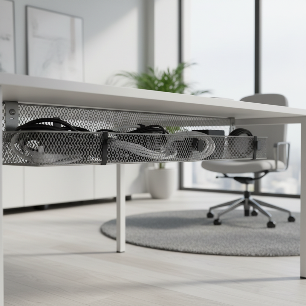 Under Desk Cable Management Trays