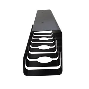 Black Steel Under Desk Table Pc Cable Cord Management Tray USB Organizer Metal Cable Tray